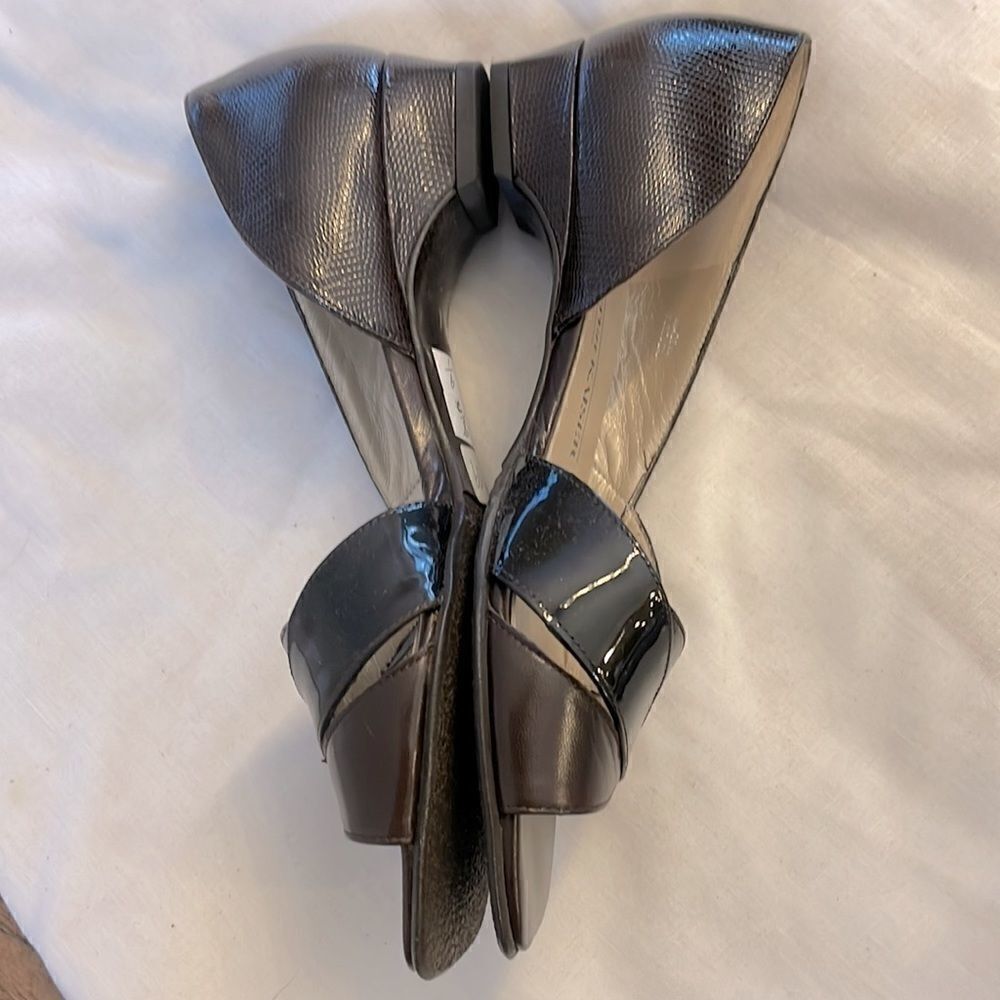 PETER KAISER PATENT OPEN TOE SHOES. NEW - Picture 4 of 7